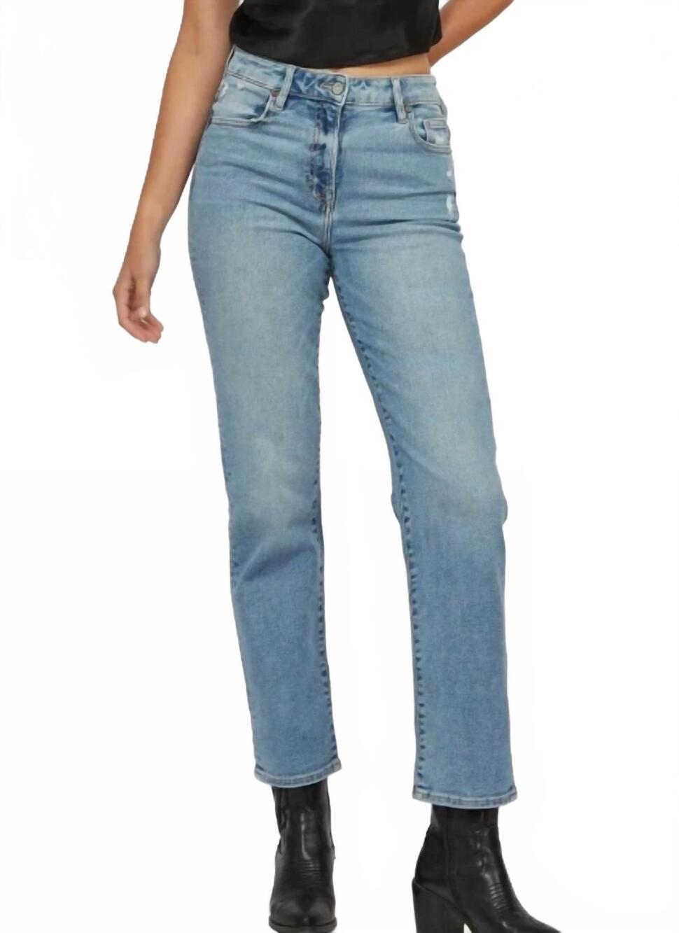 NEW HIDDEN women's ella jean in medium light wash
